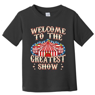 Circus Gifts For Party Ringmaster Carnival Strongman Tamer Toddler T-Shirt