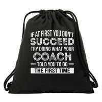 Coach Gift Funny Appreciation Drawstring Bag