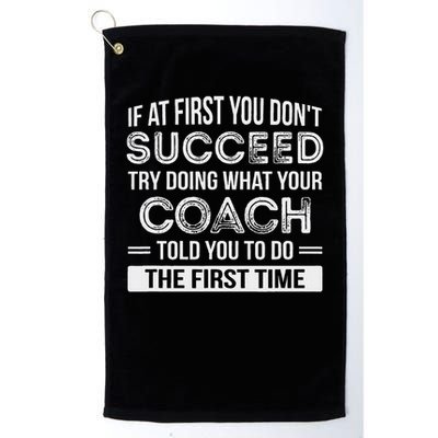 Coach Gift Funny Appreciation Golf Towel