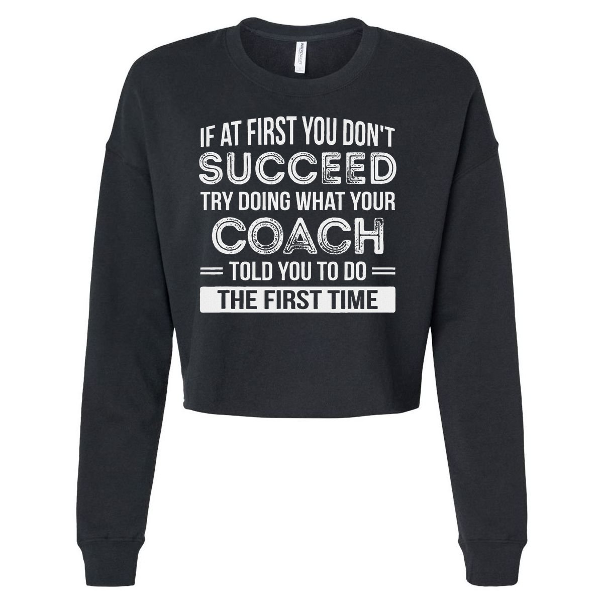 Coach Gift Funny Appreciation Cropped Pullover Crew