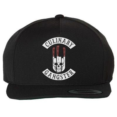 Culinary Gangster For Cooking Lovers And Chefs Funny Meaningful Gift Wool Snapback Cap