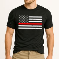 Cool Gift Firefighter Thin Red Line Flag Gift Cooling Performance Crew T-Shirt