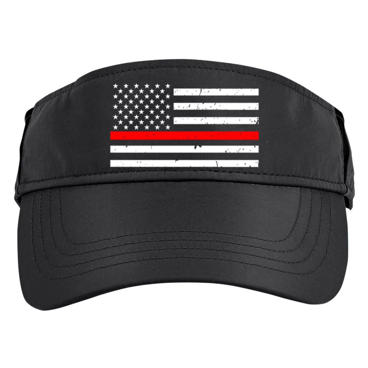 Cool Gift Firefighter Thin Red Line Flag Gift Adult Drive Performance Visor