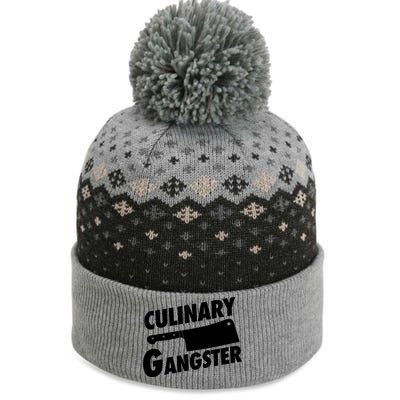 Culinary Gangster Funny Cooking Culinary Gangster Funny Gift The Baniff Cuffed Pom Beanie