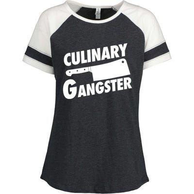 Culinary Gangster Funny Cooking Culinary Gangster Funny Gift Enza Ladies Jersey Colorblock Tee