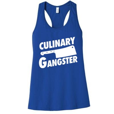 Culinary Gangster Funny Cooking Culinary Gangster Funny Gift Women's Racerback Tank