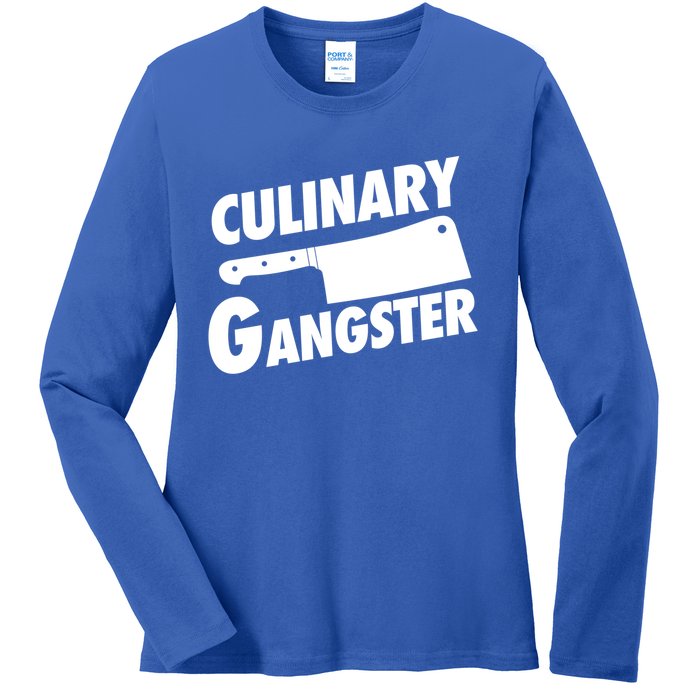 Culinary Gangster Funny Cooking Culinary Gangster Funny Gift Ladies Long Sleeve Shirt