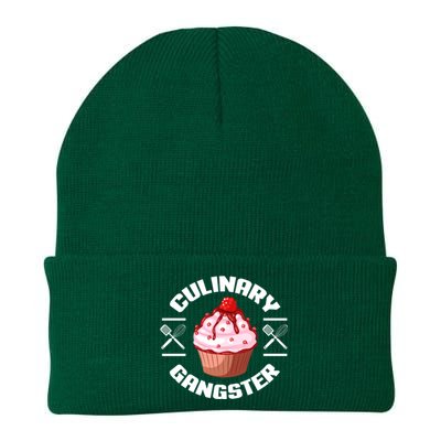 Culinary Gangster Funny Baking Baker Cupcake Funny Gift Knit Cap Winter Beanie