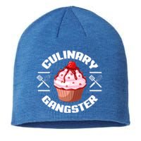 Culinary Gangster Funny Baking Baker Cupcake Funny Gift Sustainable Beanie