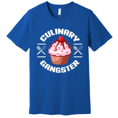 Culinary Gangster Funny Baking Baker Cupcake Funny Gift Premium T-Shirt