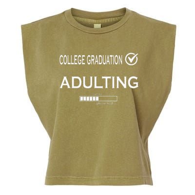 College Graduation Funny Graduate School Garment-Dyed Women's Muscle Tee