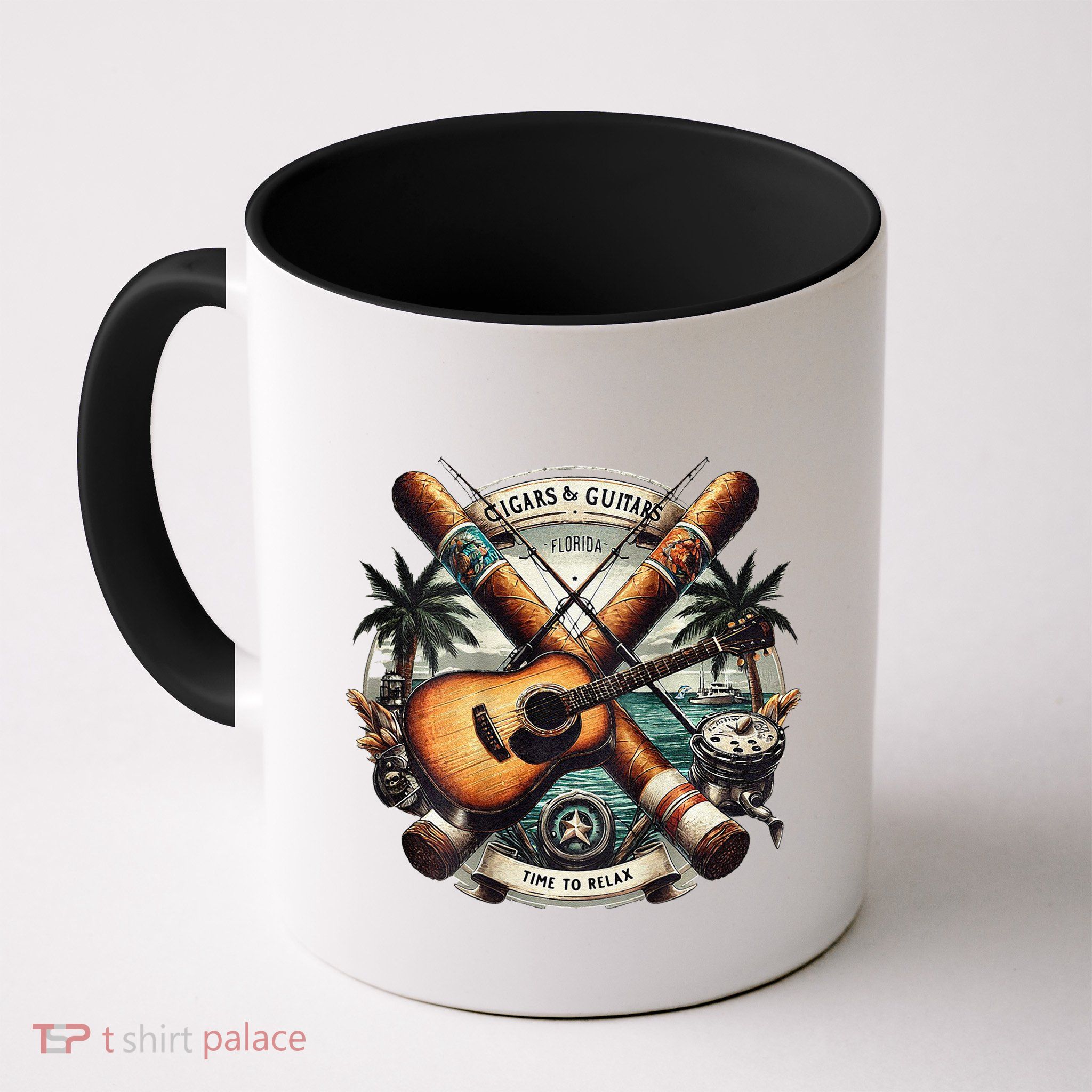 Cigars & Guitars Florida Coffee Mug