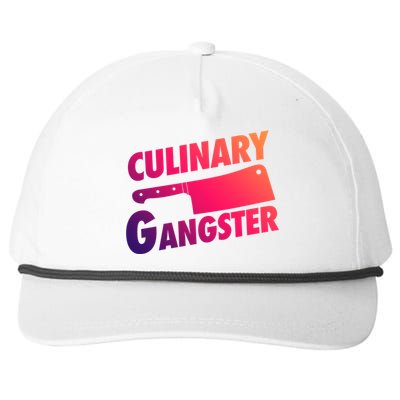 Culinary Gangster Funny Cooking Culinary Gangster Cool Gift Snapback Five-Panel Rope Hat