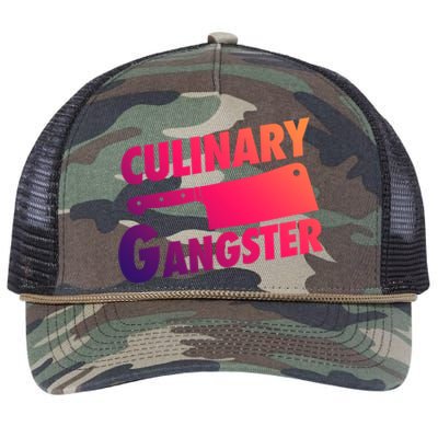 Culinary Gangster Funny Cooking Culinary Gangster Cool Gift Retro Rope Trucker Hat Cap