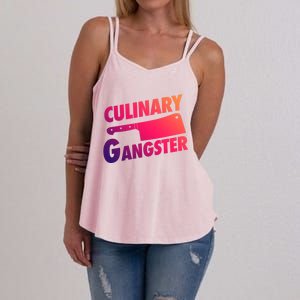 Culinary Gangster Funny Cooking Culinary Gangster Cool Gift Women's Strappy Tank