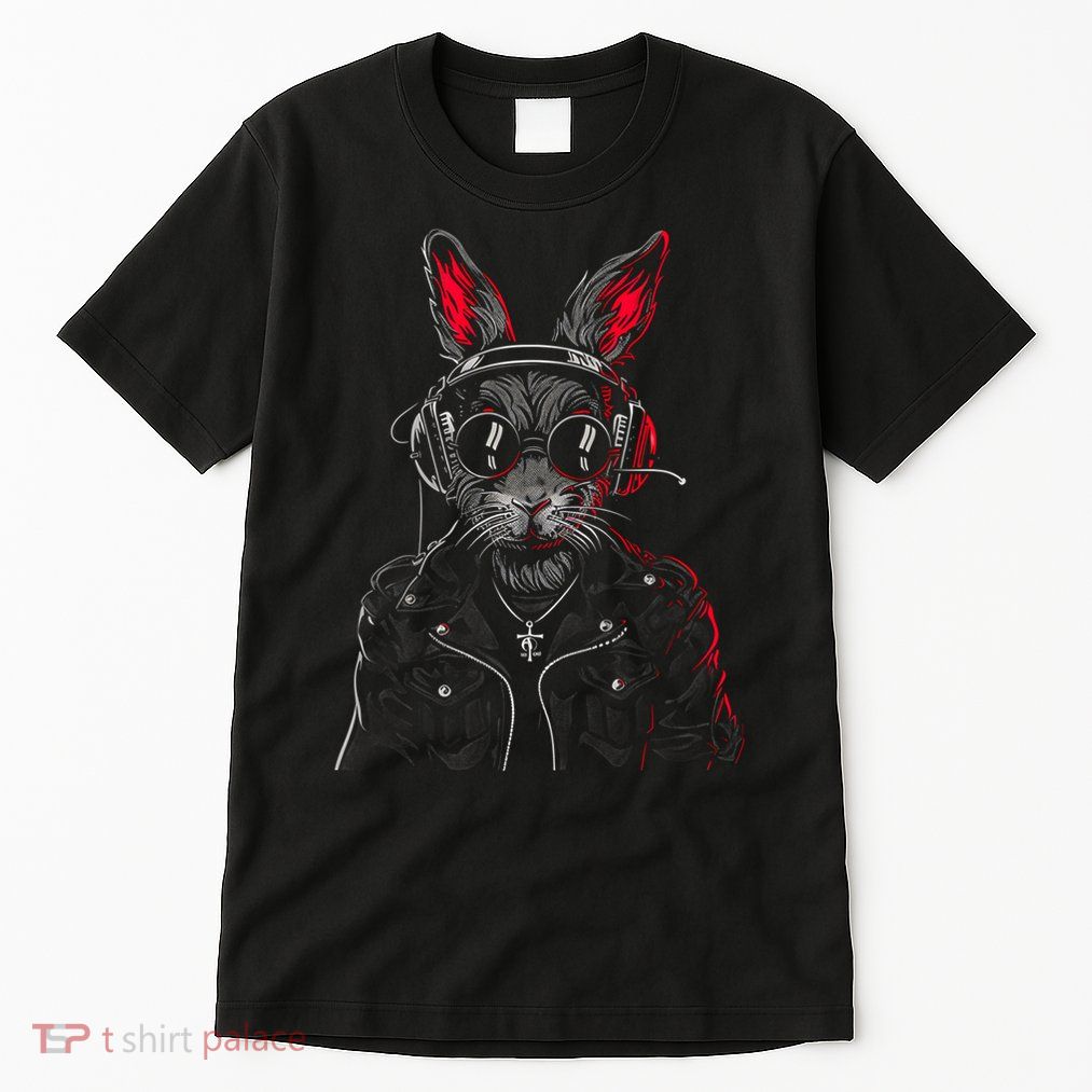 Cool Gift Fiery Rabbit Bold Graphic Design Featuring Flaming Bunny Art  Tall T-Shirt
