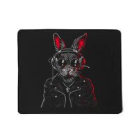 Cool Gift Fiery Rabbit Bold Graphic Design Featuring Flaming Bunny Art  Mousepad
