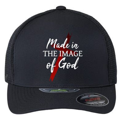 Christians God Faith Jesus Made In The Image Of God Flexfit Unipanel Trucker Cap