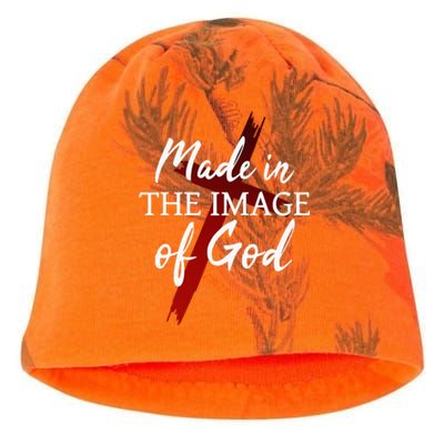 Christians God Faith Jesus Made In The Image Of God Kati - Camo Knit Beanie