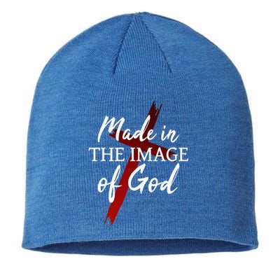 Christians God Faith Jesus Made In The Image Of God Sustainable Beanie