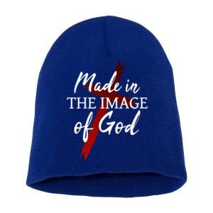 Christians God Faith Jesus Made In The Image Of God Short Acrylic Beanie