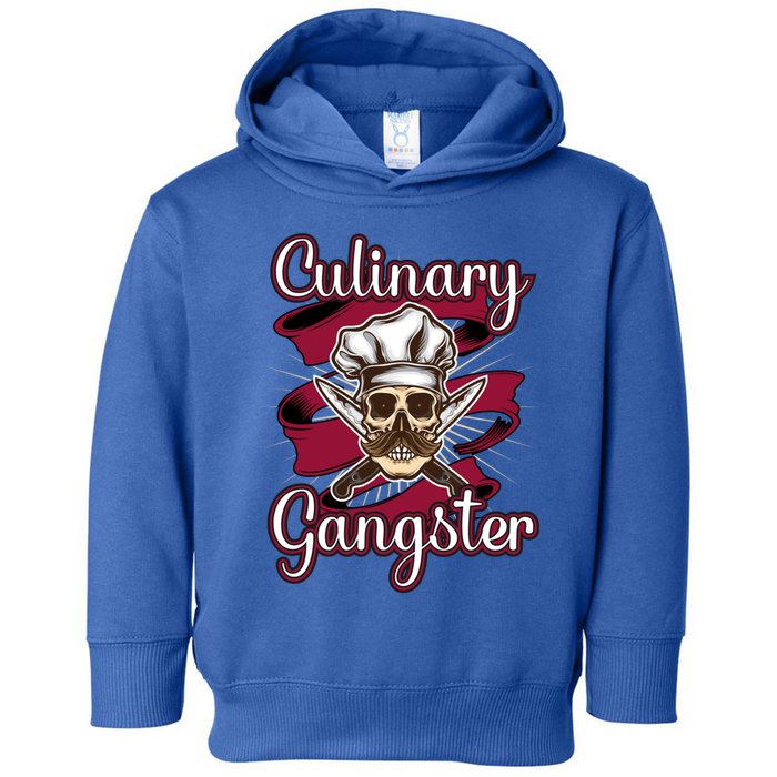 Culinary Gangster Funny Restaurant Cook Chef Gift Toddler Hoodie