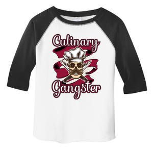 Culinary Gangster Funny Restaurant Cook Chef Gift Toddler Fine Jersey T-Shirt