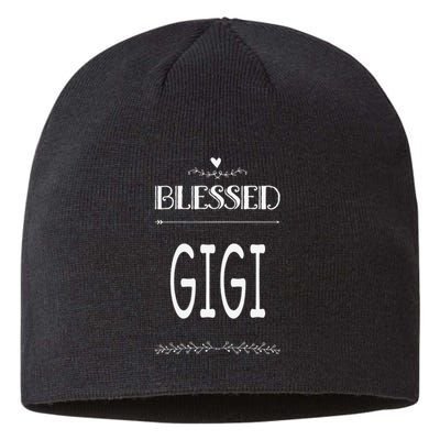 Cute Gift For Grandma Grandmother Blessed Gigi Sustainable Beanie