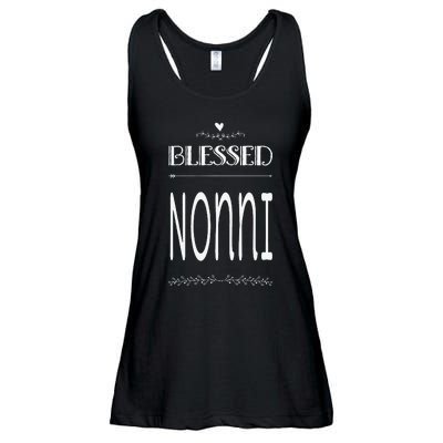 Cute Gift For Grandma Grandmother Blessed Nonni Ladies Essential Flowy Tank