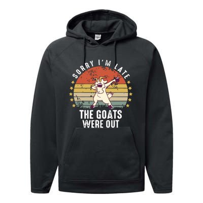 Cute Goat Funny Goat Farm Animal Performance Fleece Hoodie