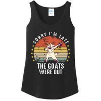 Cute Goat Funny Goat Farm Animal Ladies Essential Tank