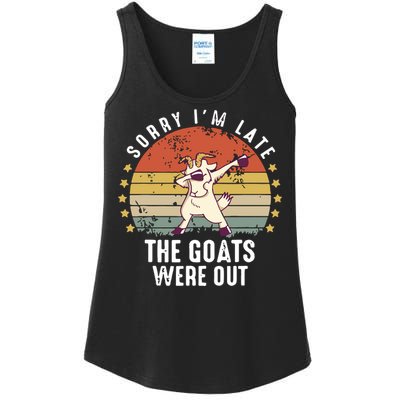 Cute Goat Funny Goat Farm Animal Ladies Essential Tank