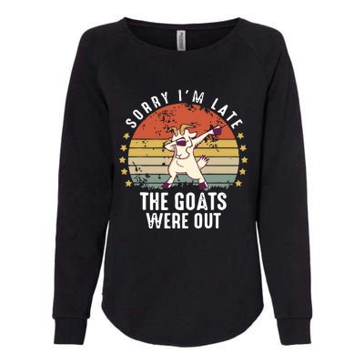 Cute Goat Funny Goat Farm Animal Womens California Wash Sweatshirt