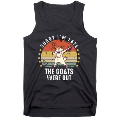 Cute Goat Funny Goat Farm Animal Tank Top