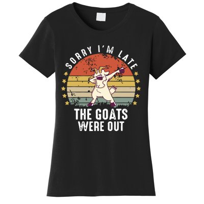 Cute Goat Funny Goat Farm Animal Women's T-Shirt