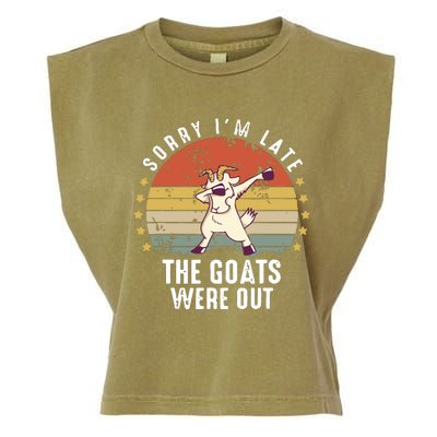 Cute Goat Funny Goat Farm Animal Garment-Dyed Women's Muscle Tee