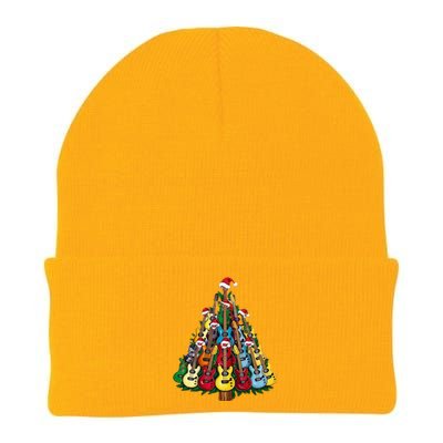 Christmas Guitar For Music Loversand Knit Cap Winter Beanie