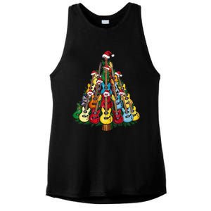 Christmas Guitar For Music Loversand Ladies PosiCharge Tri-Blend Wicking Tank