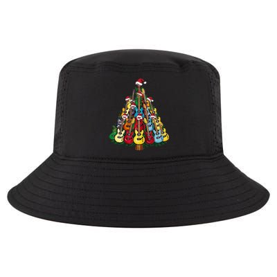 Christmas Guitar For Music Loversand Cool Comfort Performance Bucket Hat