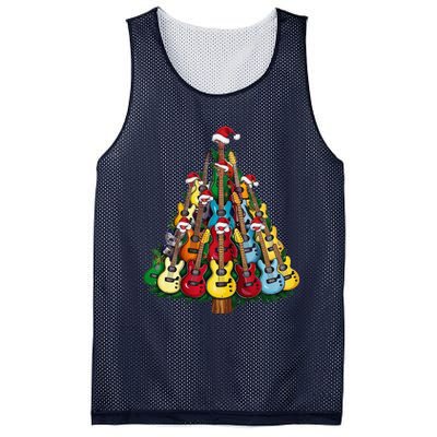 Christmas Guitar For Music Loversand Mesh Reversible Basketball Jersey Tank