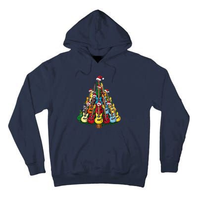 Christmas Guitar For Music Loversand Tall Hoodie