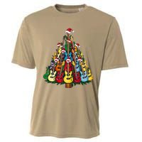 Christmas Guitar For Music Loversand Cooling Performance Crew T-Shirt