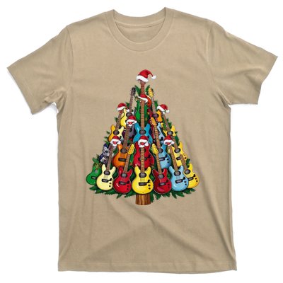 Christmas Guitar For Music Loversand T-Shirt