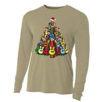 Christmas Guitar For Music Loversand Cooling Performance Long Sleeve Crew