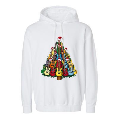 Christmas Guitar For Music Loversand Garment-Dyed Fleece Hoodie