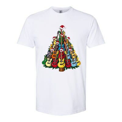 Christmas Guitar For Music Loversand Softstyle CVC T-Shirt