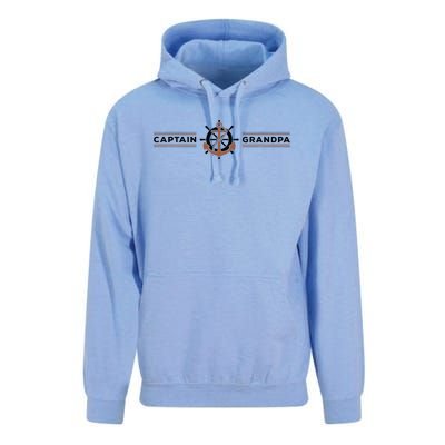 Captain Grandpa Family Grandchild Boating Unisex Surf Hoodie