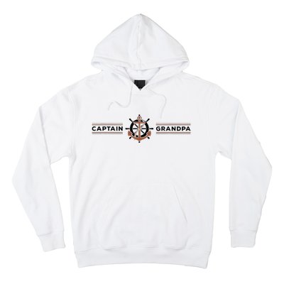 Captain Grandpa Family Grandchild Boating Hoodie