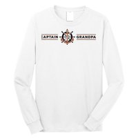 Captain Grandpa Family Grandchild Boating Long Sleeve Shirt