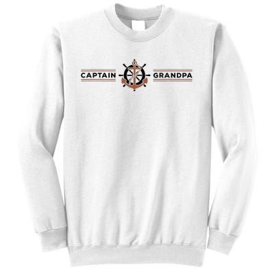 Captain Grandpa Family Grandchild Boating Sweatshirt